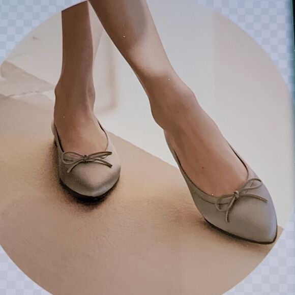 BRAND NEW MERONA POINTED TOE BALLET SUEDE FLATS SHOE - Picture 1 of 16